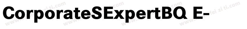 CorporateSExpertBQ E字体转换